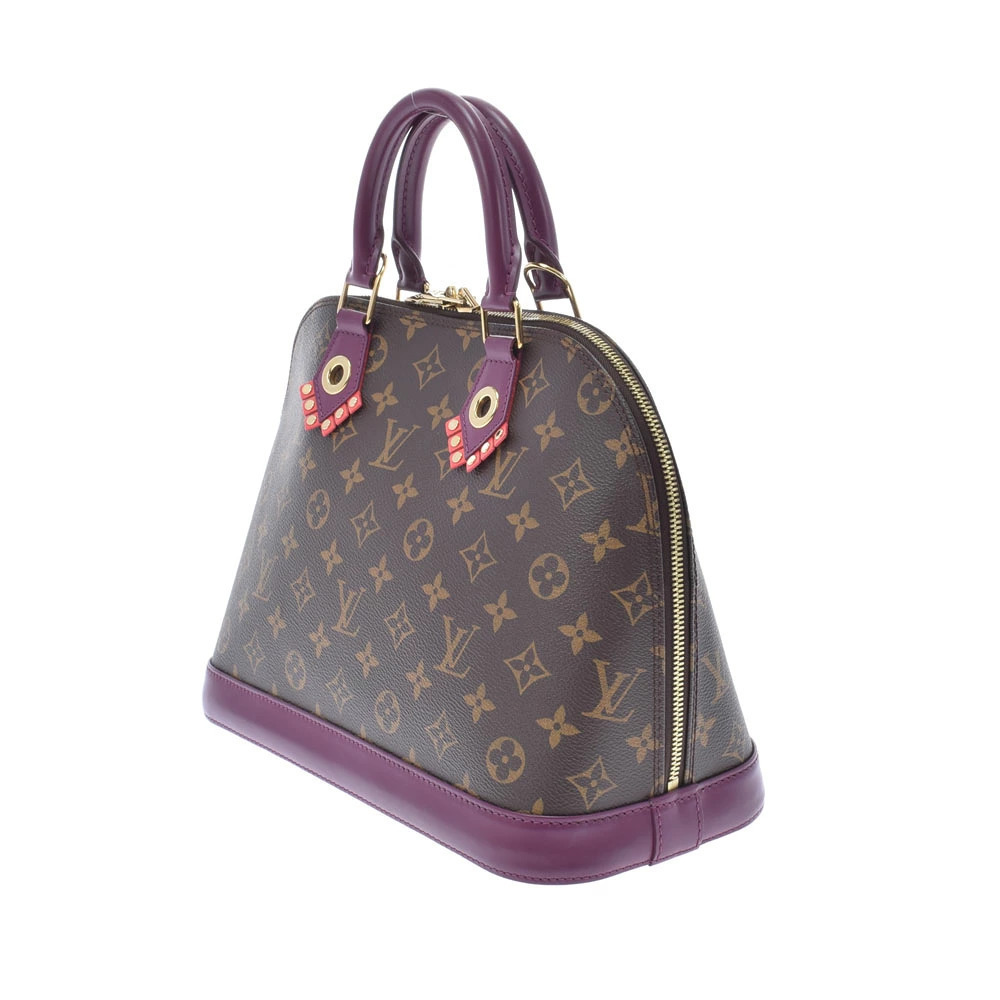 Louis Vuitton Totem Alma Handbag Collection Canvas Monogram Magenta Brown